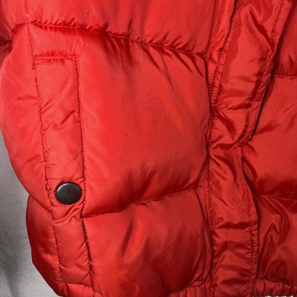 Ralph Lauren Polo Jeans Co Down Jacket Youth Boys M Red Puffer Coat Y2K Flag - Picture 4 of 13